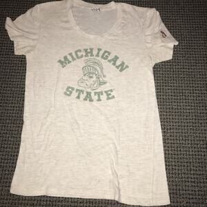 Michigan State Spartans Womens Large Gruff Sparty Tee By The Mitten State
